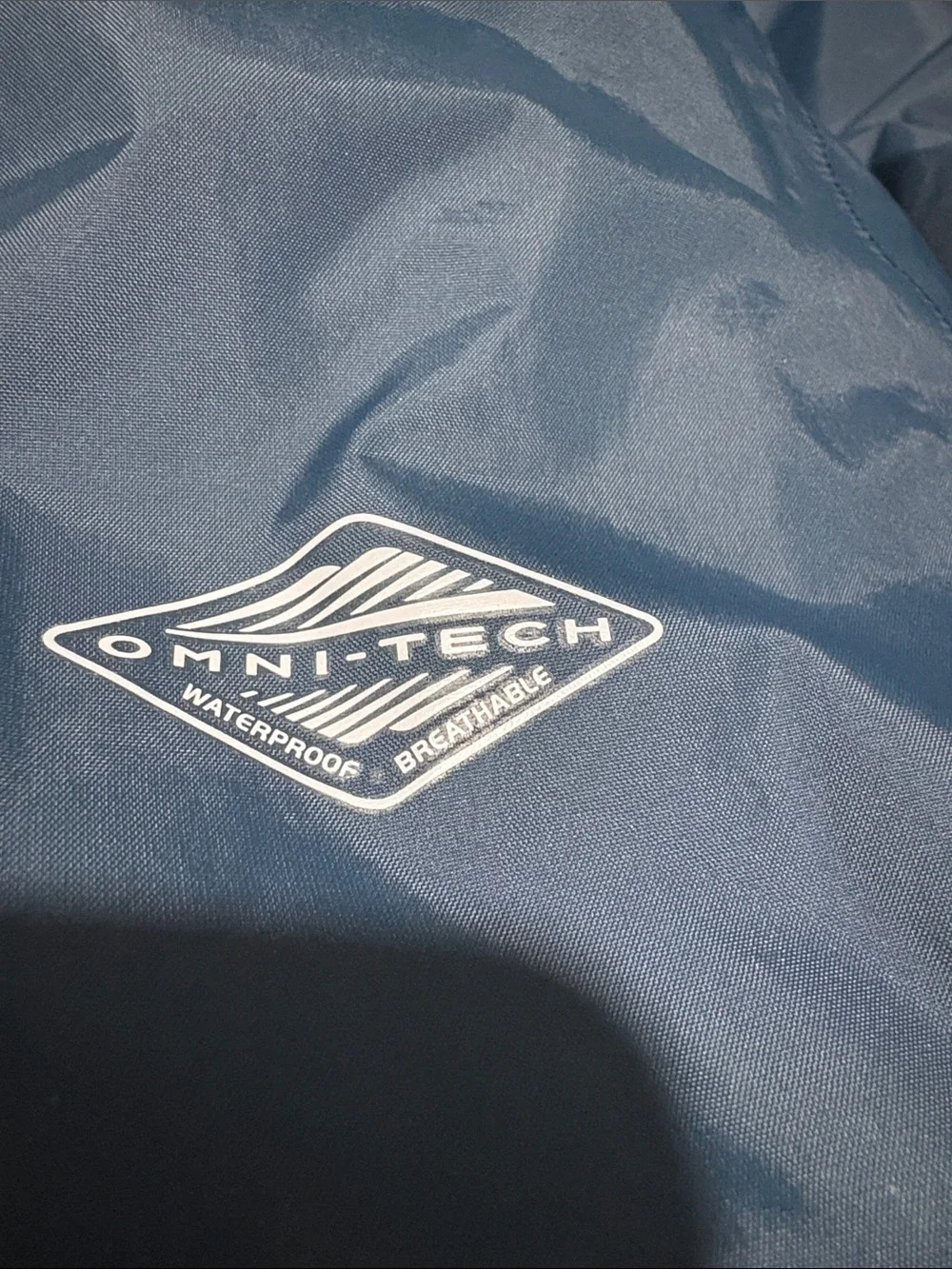 Columbia Women’s Dark Blue Hooded Rain Jacket - Picture 8 of 8